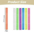 thumbnail image 3 of 12 Inch Plastic Ruler with cm, mm Inch Markings (Random Color),Clear Colorful Ruler Precise Measurements,Durable Plastic Construction Bright Colored Ruler Measuring Tool,Clear Plastic Ruler(Clear), 3 of 8