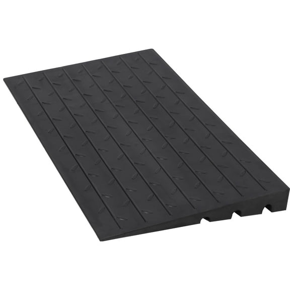 Rubber Threshold Ramp, Ramp for Wheelchair, Scooter, Doorway Ramp, Wheelchair Ramp Rubber, Driveway Curb Ramps, Handicap Ramps for Home Entry, Steps, Doorways, Curbs with 3 Channels Cord Cover