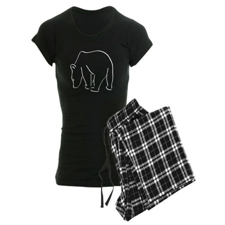 

CafePress - Bear Outline Pajamas - Women s Dark Pajamas