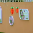 thumbnail image 4 of VORCOOL 6Pcs Easter Honeycomb Carrot Ornaments Hanging Party Decor Assorted Colors, 4 of 8