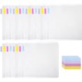 thumbnail image 1 of CUITING 24Pcs Scrapbook Paper Organizer with 56 Label Stickers Lightweight Portable Scrapbook Organizer Box Dust-Proof Clear Scrapbook Paper Holder  12x12 inch, 1 of 7