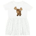thumbnail image 3 of Inktastic Cute Moose Girls Toddler Dress, 3 of 5