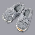 thumbnail image 2 of Generic Toddler Christmas Slipper Bedroom Slippers For Kids Cotton Slippers Girls Boys Slippers Memory Foam Comfy House Slippers Winter Warm Indoor Clearance Shoes(10-10.5 Years,Grey), 2 of 9