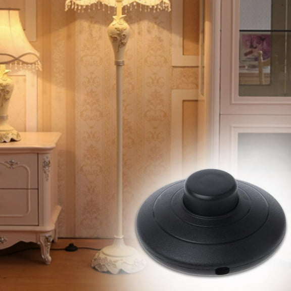 FurNest Foot Switch For Lamp Or Light - Floor Switch For Lamp New Black/White