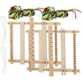 thumbnail image 3 of Shisuyan 2pcs Small Size DIY Hand-Knitting Wooden Loom Toys Children Weaving Machine Intellectual Development Technology Production, 3 of 8