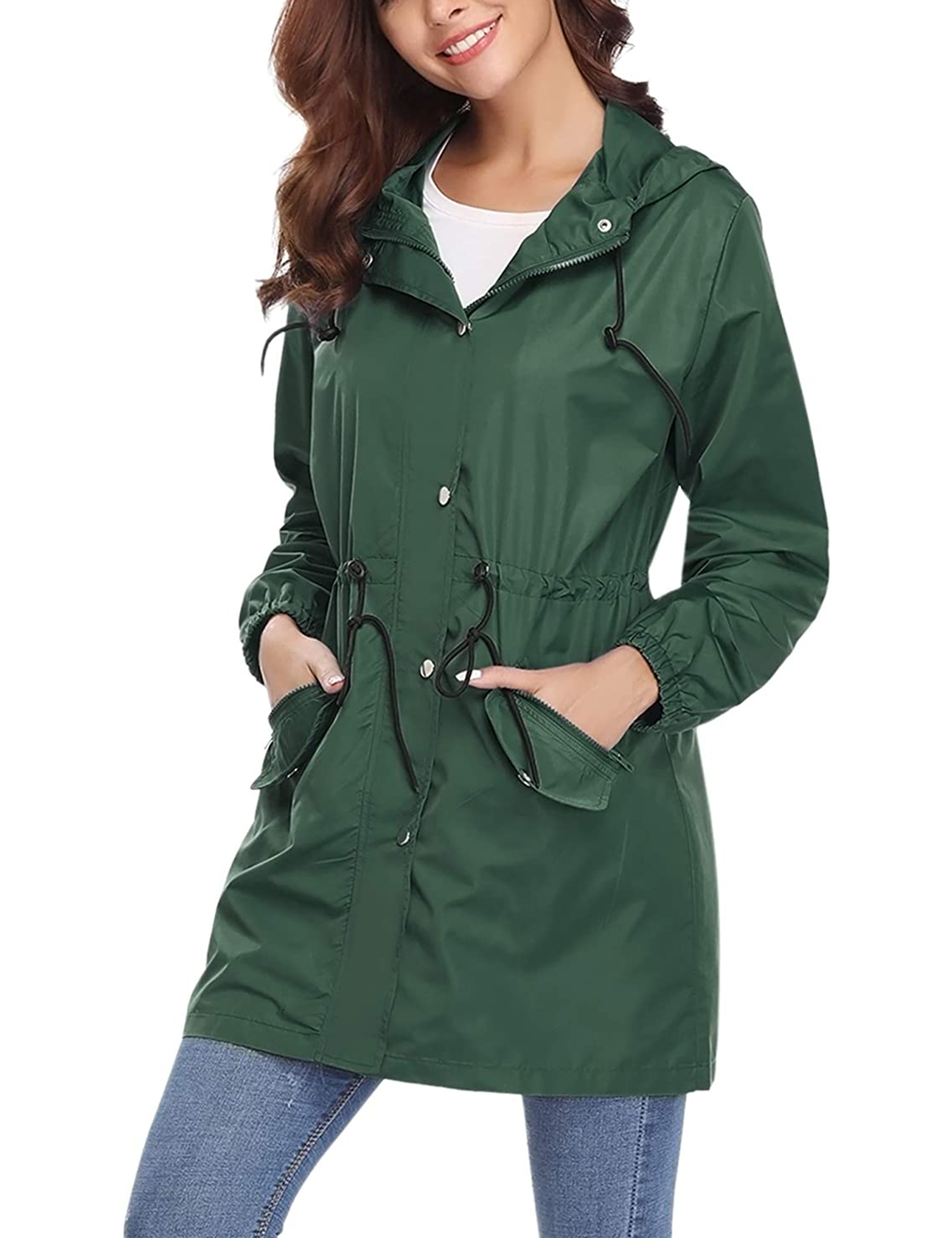 Doaraha Women's Lightweight Raincoat Waterproof Active Outdoor Rain ...