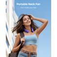 thumbnail image 2 of Ventilador de cuello portátil SHEWIND recargable sin aspas morado, 2 of 7