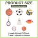thumbnail image 2 of 64 dijes deportivos, 8 estilos diferentes de colgantes de juegos de pelota, dijes de metal esmaltado para la creación de joyas, colgante de baloncesto y béisbol, 2 of 5