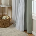 thumbnail image 3 of TOWN & COUNTRY LUXE Talia Double Layer Indoor Curtains, Sheer and Room Darkening Blackout, Grommet Top, Energy Efficient, 2-Pack Set, 52"x108", Soft Grey, 3 of 11