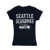 NFL Girls Blue Seattle Seahawks T-Shirt Football Shirt