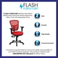 thumbnail image 4 of Flash Furniture Nicholas Mid-Back Red Mesh Multifunction Executive Swivel Ergonomic Office Chair with Adjustable Arms, 4 of 13