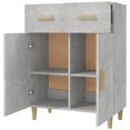 thumbnail image 2 of vidaXL Sideboard Concrete Grey 69.5x34x90 cm Engineered Wood, 2 of 5