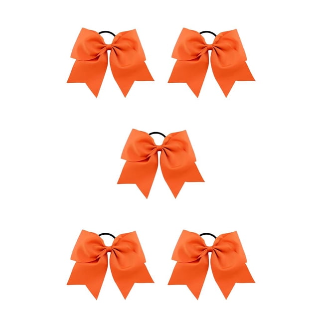 Qarigey Banda para el cabello grande Nudo de lazo Adornos elásticos Coleta decorativa sin enganches Titular Bobbles Scrunchies sin costuras Type5 NO5
