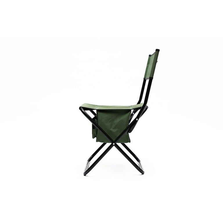 2-Piece Folding Outdoor Chair with Storage Bag, Portable Chair for Indoor,  Outdoor Compact Lightweight Camping Chair, Picnics and Fishing Chair,  Supports 280lbs, Green 