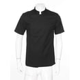 thumbnail image 4 of LiiYii Men's Short Sleeve Chef Jacket Chef Coat Work Uniforms for Kitchen Canteen Restaurant Cooking Black 4XL, 4 of 7