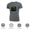 thumbnail image 3 of Coolnut Men's T Shirt Odor Protection Short, Flying Frog Laughing Mens Short Sleeve Tees, Grey Crew-Neck Casual Tee Shirts, XL, 3 of 6