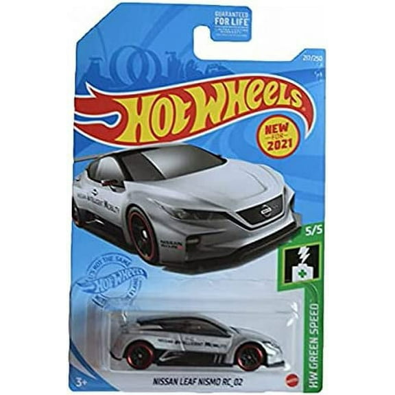 Hot Wheels Nissan Leaf Nismos RC 02, [Silver] 217/250 Green Speed 5/5
