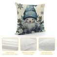 thumbnail image 4 of Nawypu  Hello Winter Warm Wishes Gnome Throw Pillow Cover Set of , Cardinal Let It Snow Blue Mitten Snowflakes Cushion Case, Bicycle Red Bird Snowman Farmhouse Home Decoration Pillowcase, 4 of 5