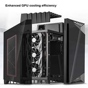 silverstone technology ld03b-af airflow version mini-itx case four side tempered glass panels pre-installed 2 x 120mm fans usb type-c x 1 sst-ld03b-af