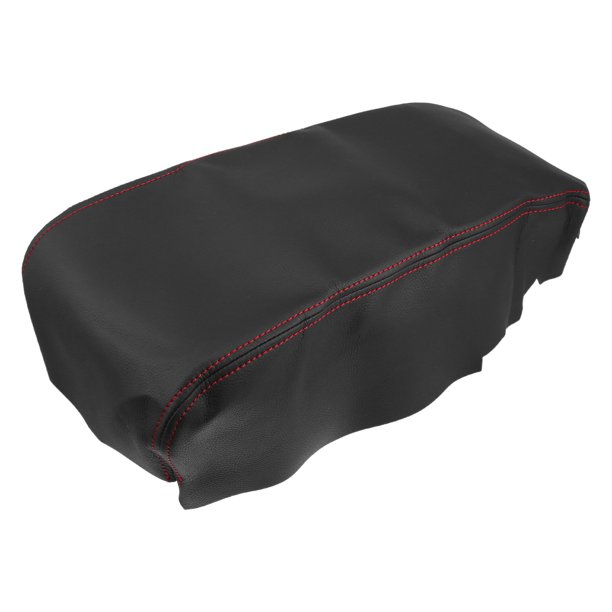 Almohadilla para consola central de coche, impermeable, reposabrazos, funda protectora para Dodge Charger 2008-2010, puntos negros y rojos