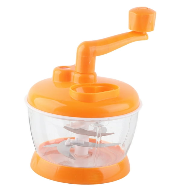 Manual Meat Grinder, Small Manual Vegetable Grinder Kitchen Cooking Tool PP Stainless Steel Food Grade Compact Portable Food Vegetable Grinder for Kitchen Restaurant
