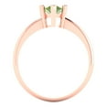 thumbnail image 4 of Solitaire Engagement Ring for Women - 1.5ct Natural Peridot in 14K Rose Gold Promise Ring, 4 of 6
