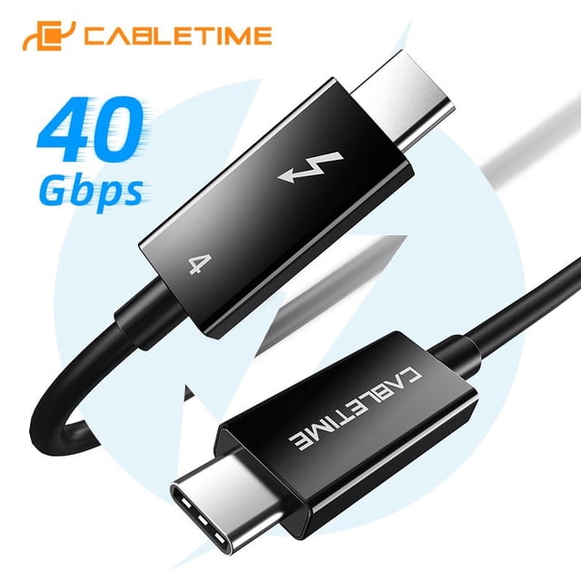 Cable CABLETIME THUNDERBOLT 4 Certificado por Intel