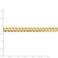 thumbnail image 4 of Real 14kt Yellow Gold 7.2mm Lightweight Flat Cuban Chain Chain Bracelet; 7 inch; for Adults and Teens; for Women and Men, 4 of 4