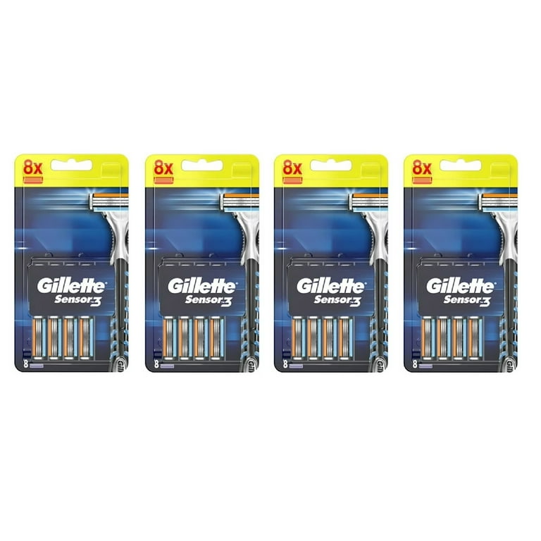 Censor 3枚セット FAB Gillette Sensor 3 Disposable Razor Blade Cartridges, 8 Count (Pack