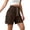 Brown, variant on yillto Women‘s Shorts Summer High Waist Drawstring Cargo Shorts for Women Trendy Loose Sweatshorts