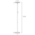 thumbnail image 6 of Revel Horizon 70" Modern Dimmable LED Floor Lamp + Glass Diffuser, Brushed Nickel Finish, 6 of 6