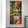 thumbnail image 2 of 1pc, Frameless Modern Wall Decoration Art Pictures, Abstract River In Autumn Night Scenery Oil Painting On Canvas No Frame, 2 of 4