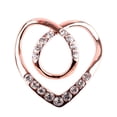 thumbnail image 1 of Bangcool Scarf Clip Fashion Rhinestone Heart Shape All-match Scarf Ring Scarf Buckle, 1 of 10