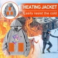 thumbnail image 5 of Gamivast Heated Hoodie for Men and Women Printed Multiple Heating Zones and 3-levels Hooded Pullover with Pocket USB Rechargeable Washable Long Sleeve Sweatshirts no Power Bank, 5 of 5