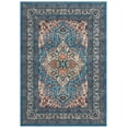 thumbnail image 2 of SAFAVIEH Journey Elfrida Medallion Machine Washable Area Rug, Blue/Ivory, 4'4" x 6'4", 2 of 13