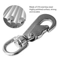 thumbnail image 3 of Asta de bandera 6 uds Clips de bandera de acero inoxidable para asta de bandera cuerda ojo giratorio ganchos de resorte de buceo 55mm para correas de perro llaveros ANGGREK Otros, 3 of 8
