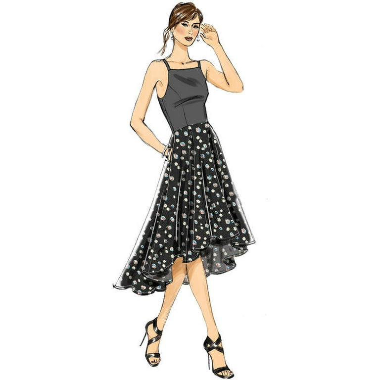 slim fit dress slacks Timeless V-Neck Maxi Dress with Godet Skirt Sewing Pattern [Alessandra