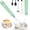 Green, variant on Milk Frother Wand Handheld Whisk Coffee Drink Mixer, Mini Foamer for Lattes, Cappuccino, Frappe, Matcha, Hot , , Keto Diet ( 2 Heads)