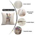 thumbnail image 3 of Primavera Verano Conejo Decoración Fundas de Almohada Conejo de Pascua Conejito Algodón Lino Funda de Almohada Sofá Cama Funda de Cojín Estilo 1, 3 of 5