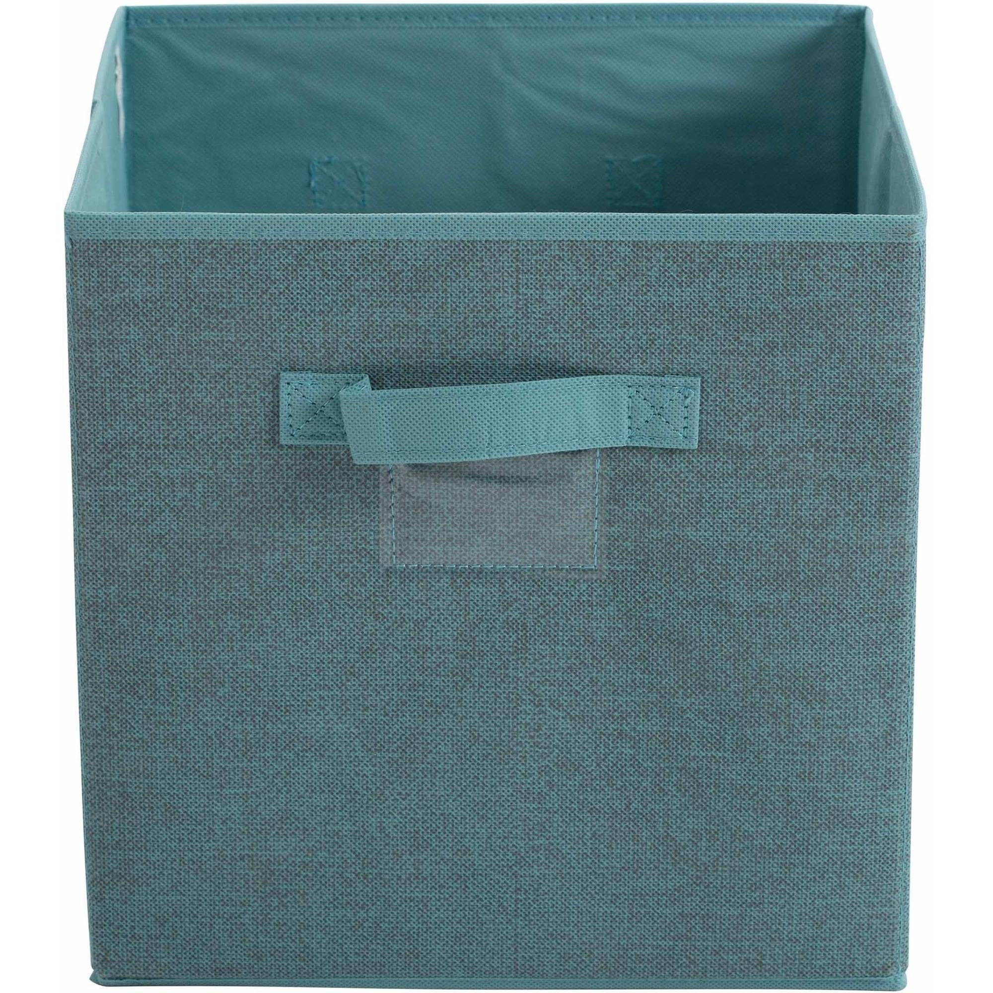 Simplify Collapsible Storage Cube, Dusty Blue (11.8x11.8x11.8