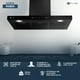 thumbnail image 5 of FLINE | Campana de cocina 80 cm | Tipo T Negro Matte| DE PARED | Controles Touch y sensor|extractora | 3 velocidades | Niza 80, 5 of 6