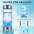 thumbnail image 2 of Futtumy Hydrogen Water Bottle Generator, 3Min Quick Electrolysis, Antioxidant Hydrogen Rich Water Cup with PEM SPE Technology, Hydrogen Water Generator Alkaline Maker, 420ml Hydrogen Bottle, 2 of 10