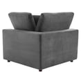 thumbnail image 5 of Modway Commix 5-Piece Down Filled Overstuffed Performance Velvet Sectional Sofa in Gray, 5 of 10
