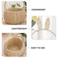 thumbnail image 2 of MERRYHAPY Beige Woven Flower Basket with Handle, Lightweight Paper Craft Storage and Decorative Basket, 12 x 10 x 8 Inches, 2 of 8