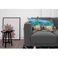 thumbnail image 3 of Ambesonne Romantic Throw Pillow Cover 2 Pack, Tahoe Snowy Mountain, 20", Pale Blue Green Eggshell, 3 of 7
