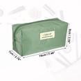 thumbnail image 2 of Unique Bargains 1 Pc Women Waterproof Makeup Bag for Business Travel Vacation Wedding Green Nylon, 2 of 6