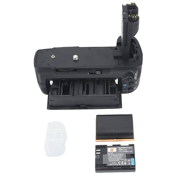 DSTE Remplacement pour Pro BG-E6 BGE6 Poignée de Batterie Verticale + 2X LP-E6 LP-E6N Compatible Canon EOS 5D Mark II 5D2 SLR Appareil Photo Numérique