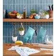 thumbnail image 2 of Juego de 2 guantes de cocina KitchenAid Asteroid, agua mineral, color aguamarina, 2 of 5