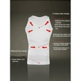 thumbnail image 2 of FOCUSNORM Mens Slimming Vest Body Shaper Slim Chest Belly Waist Compression Shirt S-XXL, 2 of 7