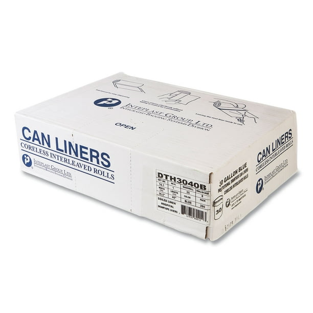 High-Density Can Liners, 30 gal, 14 mic, 30.5 High-Density Can Liners, 30 gal, 14 mic, 30.5